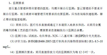 醫院污水余氯檢測方法